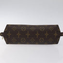 LOUIS VUITTON Monogram Trousse Demi Ronde Cosmetic Pouch M47520 LV Auth 127488-6