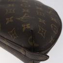 LOUIS VUITTON Monogram Trousse Demi Ronde Cosmetic Pouch M47520 LV Auth 127488-7