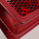LOUIS VUITTON Monogram Lace Dauphine Mini Shoulder Bag Red M20359 Auth 127494M-16