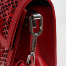 LOUIS VUITTON Monogram Lace Dauphine Mini Shoulder Bag Red M20359 Auth 127494SM-18