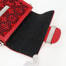 LOUIS VUITTON Monogram Lace Dauphine Mini Shoulder Bag Red M20359 Auth 127494M-9