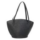 LOUIS VUITTON Epi Saint Jacques Shopping Shoulder Bag Black M52262 Auth 127498-1
