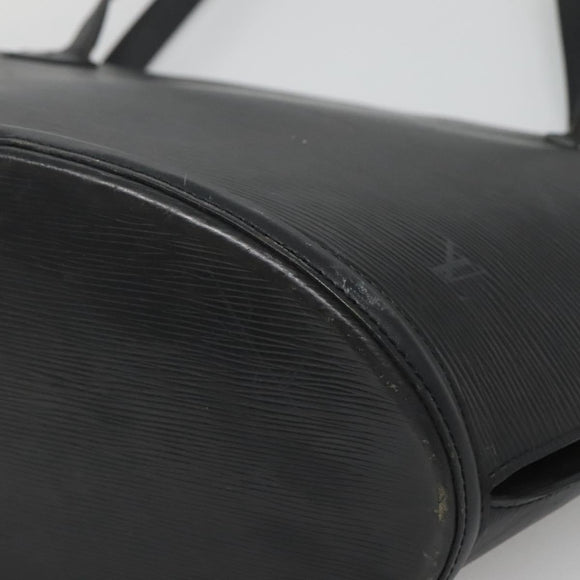 LOUIS VUITTON Epi Saint Jacques Shopping Shoulder Bag Black M52262 Auth 127498