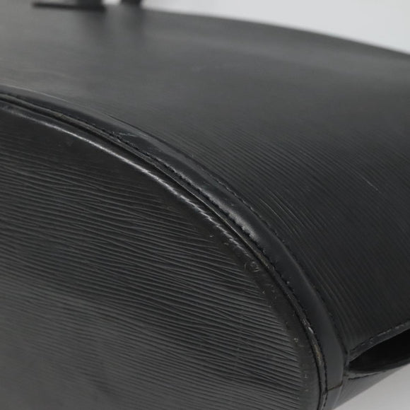 LOUIS VUITTON Epi Saint Jacques Shopping Shoulder Bag Black M52262 Auth 127498