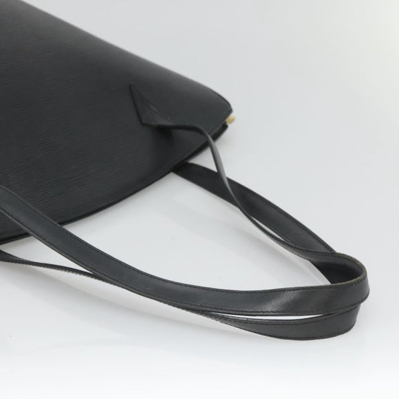 LOUIS VUITTON Epi Saint Jacques Shopping Shoulder Bag Black M52262 Auth 127498
