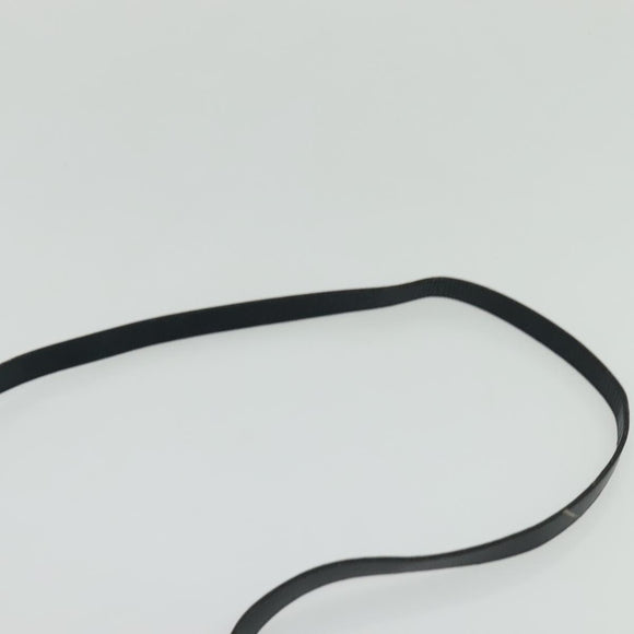 Christian Dior Trotter Canvas Shoulder Bag Navy Gold Auth 127500