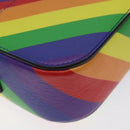 BALENCIAGA Shoulder Bag Leather Rainbow Auth 127502-17