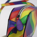 BALENCIAGA Shoulder Bag Leather Rainbow Auth 127502-9