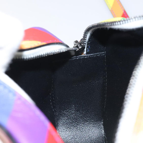 BALENCIAGA Shoulder Bag Leather Rainbow Auth 127502