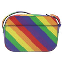 BALENCIAGA Shoulder Bag Leather Rainbow Auth 127502-2