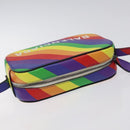 BALENCIAGA Shoulder Bag Leather Rainbow Auth 127502-6
