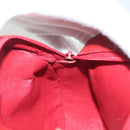 CHANEL Chain Shoulder Bag Lamb Skin Red Gold CC Auth 127505-19