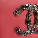 CHANEL Matelasse Bijoux Chain Shoulder Bag Lamb Skin Pink Gold CC Auth 127511M-18