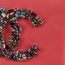 CHANEL Matelasse Bijoux Chain Shoulder Bag Lamb Skin Pink Gold CC Auth 127511M-19