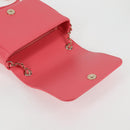 CHANEL Matelasse Bijoux Chain Shoulder Bag Lamb Skin Pink Gold CC Auth 127511M-21