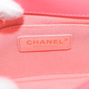 CHANEL Matelasse Bijoux Chain Shoulder Bag Lamb Skin Pink Gold CC Auth 127511M-22