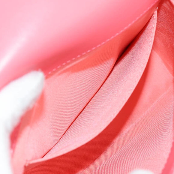 CHANEL Matelasse Bijoux Chain Shoulder Bag Lamb Skin Pink Gold CC Auth 127511M