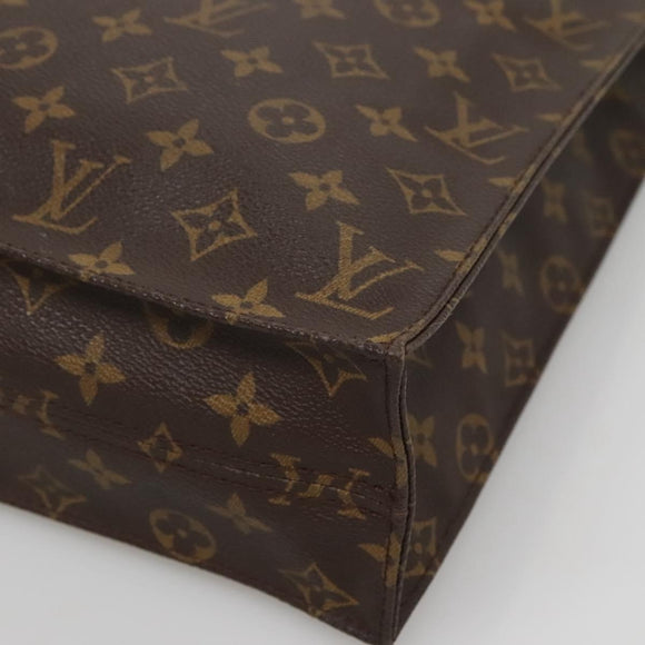 LOUIS VUITTON Monogram Sac Plat Hand Bag M51140 LV Auth 127515