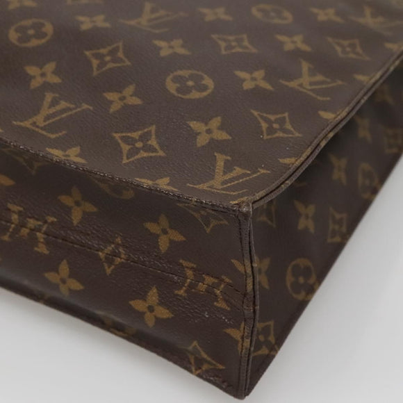 LOUIS VUITTON Monogram Sac Plat Hand Bag M51140 LV Auth 127515