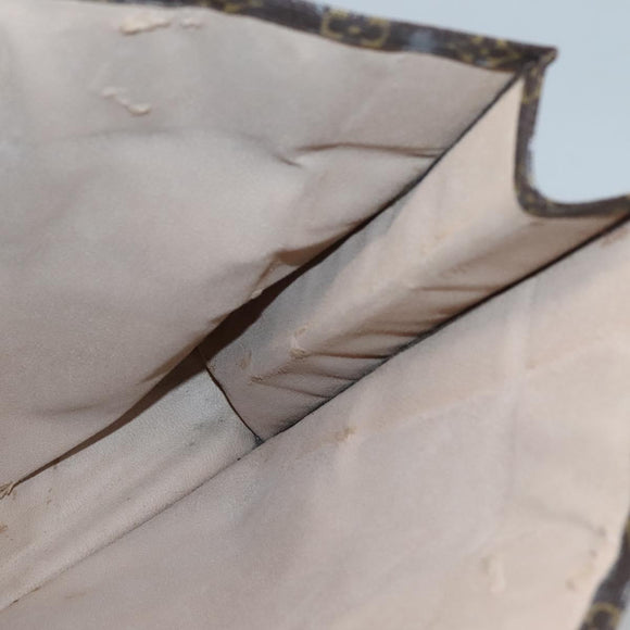 LOUIS VUITTON Monogram Sac Plat Hand Bag M51140 LV Auth 127515