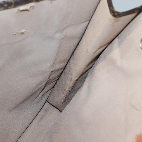 LOUIS VUITTON Monogram Sac Plat Hand Bag M51140 LV Auth 127515