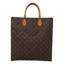 LOUIS VUITTON Monogram Sac Plat Hand Bag M51140 LV Auth 127515-2