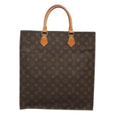 LOUIS VUITTON Monogram Sac Plat Hand Bag M51140 LV Auth 127515-3