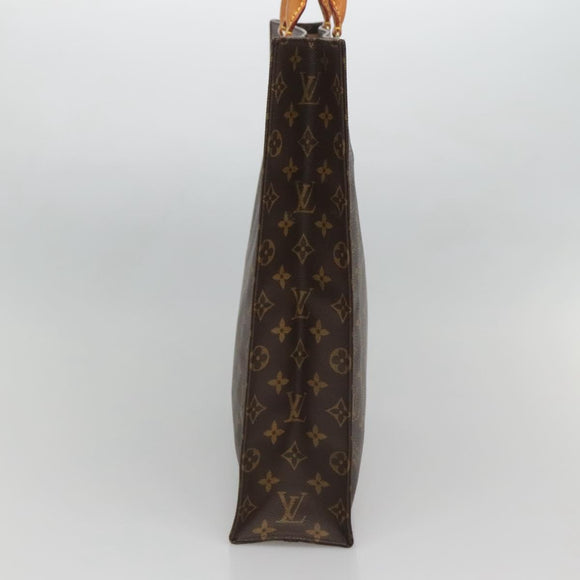 LOUIS VUITTON Monogram Sac Plat Hand Bag M51140 LV Auth 127515