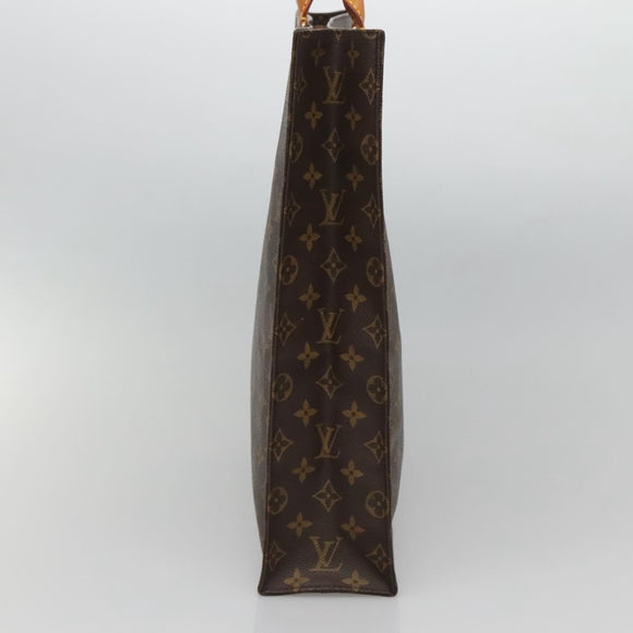 LOUIS VUITTON Monogram Sac Plat Hand Bag M51140 LV Auth 127515