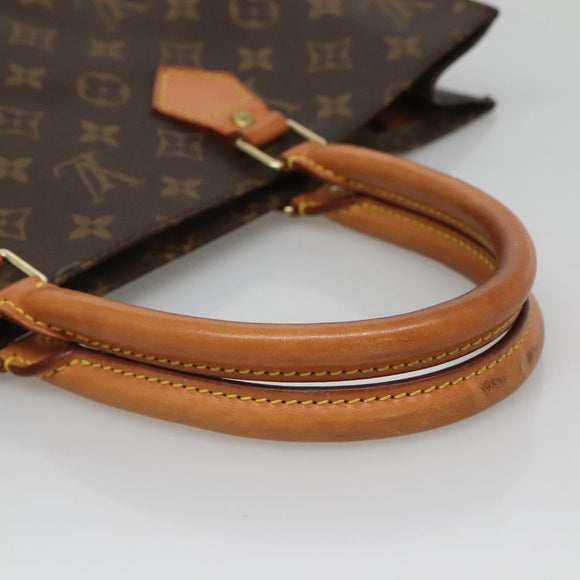 LOUIS VUITTON Monogram Sac Plat Hand Bag M51140 LV Auth 127515