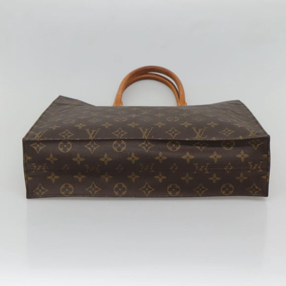 LOUIS VUITTON Monogram Sac Plat Hand Bag M51140 LV Auth 127515