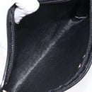 Christian Dior Trotter Canvas Shoulder Bag Black Gold Auth 127531-12