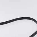 Christian Dior Trotter Canvas Shoulder Bag Black Gold Auth 127531-8