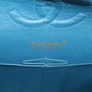 CHANEL Icon Line Matelasse Chain Shoulder Bag Canvas Navy Gold CC Auth 127540SV-24