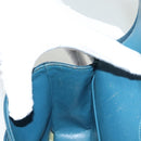 CHANEL Icon Line Matelasse Chain Shoulder Bag Canvas Navy Gold CC Auth 127540SV-26