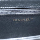 CHANEL Matelasse Chain Shoulder Bag Lamb Skin Black Gold CC Auth 127542M-16