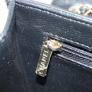 CHANEL Matelasse Chain Shoulder Bag Lamb Skin Black Gold CC Auth 127542SAM-21