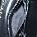 CHANEL Matelasse Chain Shoulder Bag Lamb Skin Black Gold CC Auth 127542M-21