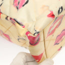 CHANEL Chain Tote Bag Vinyl White CC Auth 127551-12