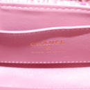 CHANEL Chain Shoulder Bag Tweed Pink Gold CC Auth 127553M-19