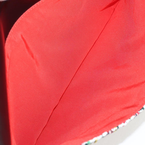 CHANEL Clutch Bag tweed Black Silver CC Auth 127554M