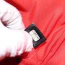 CHANEL Clutch Bag tweed Black Silver CC Auth 127554M-21