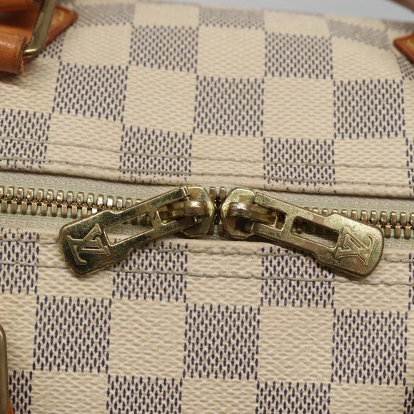 LOUIS VUITTON Damier Azur Speedy Bandouliere 30 Bag 2way N41052 LV Auth 127557