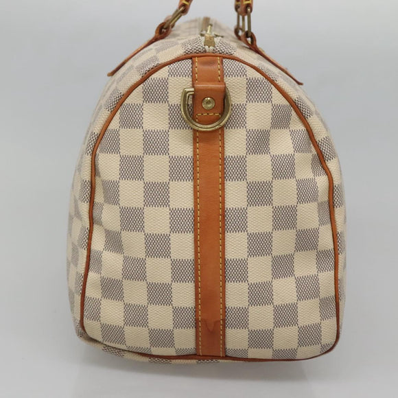 LOUIS VUITTON Damier Azur Speedy Bandouliere 30 Bag 2way N41052 LV Auth 127557