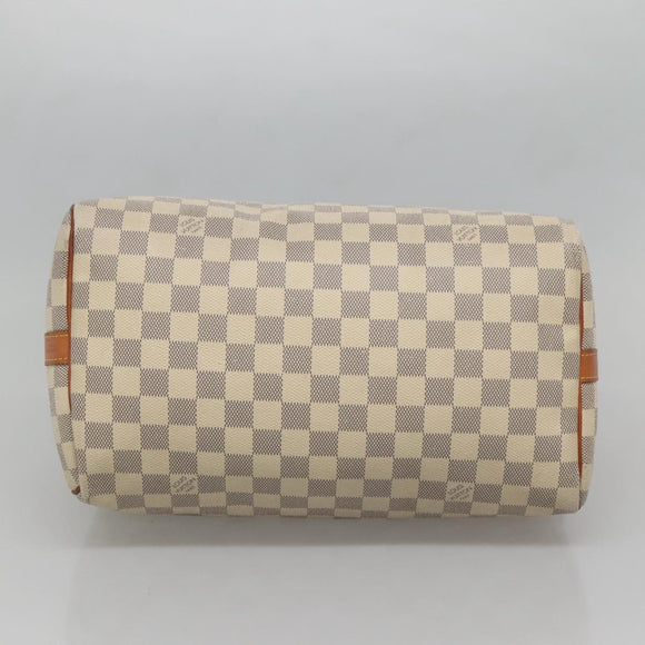 LOUIS VUITTON Damier Azur Speedy Bandouliere 30 Bag 2way N41052 LV Auth 127557