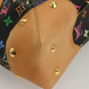 LOUIS VUITTON Monogram Multicolor Judy MM Bag 2Way Black M40256 LV Auth 127563V-15
