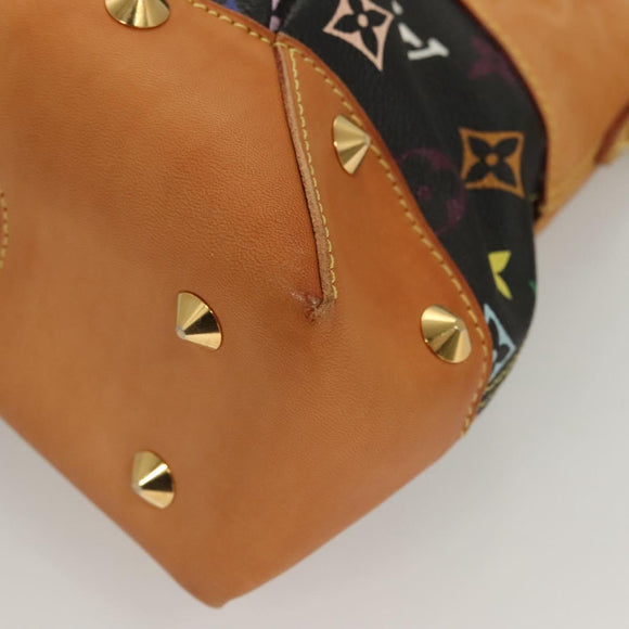 LOUIS VUITTON Monogram Multicolor Judy MM Bag 2Way Black M40256 LV Auth 127563V