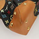 LOUIS VUITTON Monogram Multicolor Judy MM Bag 2Way Black M40256 LV Auth 127563V-16