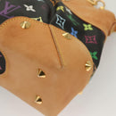 LOUIS VUITTON Monogram Multicolor Judy MM Bag 2Way Black M40256 LV Auth 127563V-17