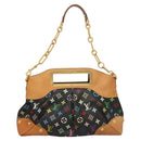 LOUIS VUITTON Monogram Multicolor Judy MM Bag 2Way Black M40256 LV Auth 127563V-13